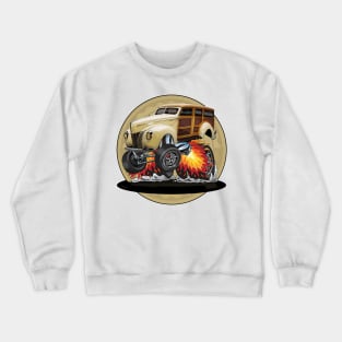 1940 Ford Deluxe Woody Wagon - Hot Rod Crewneck Sweatshirt